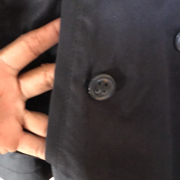 Navy blue Zara men’s raincoat - Long Jacket - Picture 4 of 12